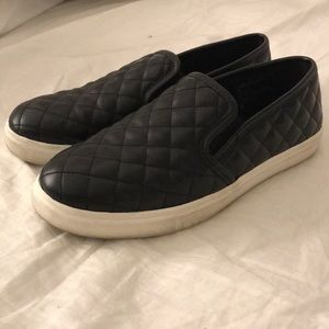 Madden Girl Black Slip-On Sneakers